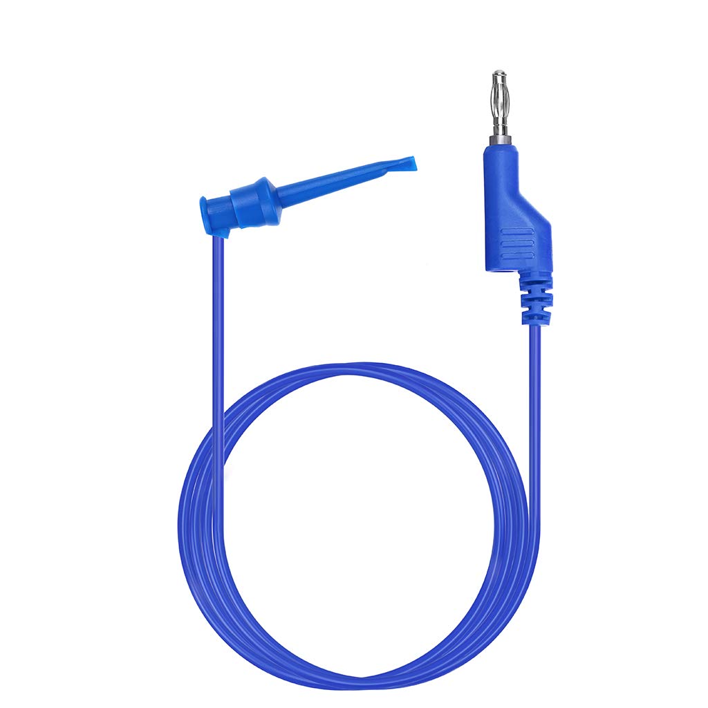 Sumnacon 39 Inch Multimeter Test Lead Set - 5 Pcs Stackable Banana Plug to Test Hook Wire Cable Kit with Protective, Flexible Wire Leads for Electrical Testing 500V/5A