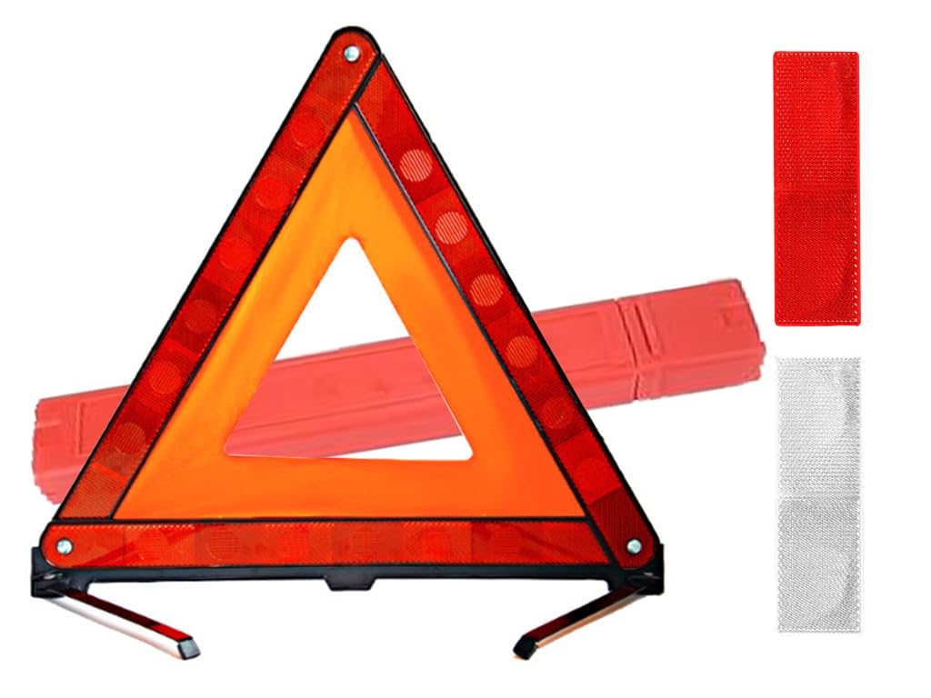 Triangolo D'avvertimento,Triangolo Emergenza,Triangolo Auto Pieghevole,Triangoli di Segnalazione,Triangolo Sicurezza Emergenza,per la Costruzione di Strade e Incidenti di Sicurezza