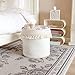 Mkono Macrame Decorative Cotton Rope Basket Boho Nursery Decor Cute Woven Tassel Closet Storage Bins Organizer for Baby Toys,Diaper, Blankets,Magazine,Potted Plants Cover,Living Room,Bedroom, 15