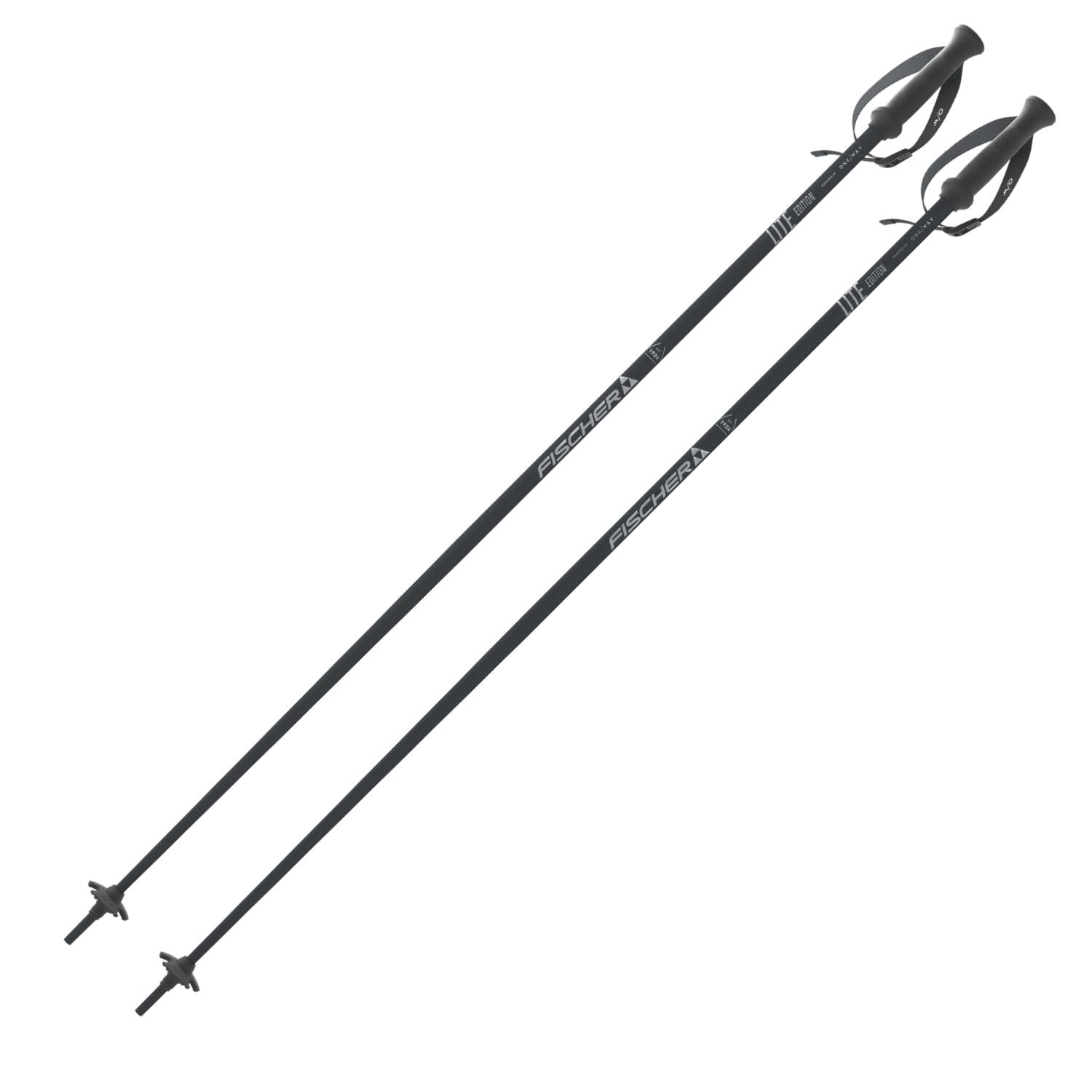 Skistöcke Fischer Lite Edition Alu - Alpin Ski Stöcke - hochwertiger Aluminium Skistock - Allmountain Pistenstock - Unisex - ergonomischer Griff - verstellbare Handschlaufe