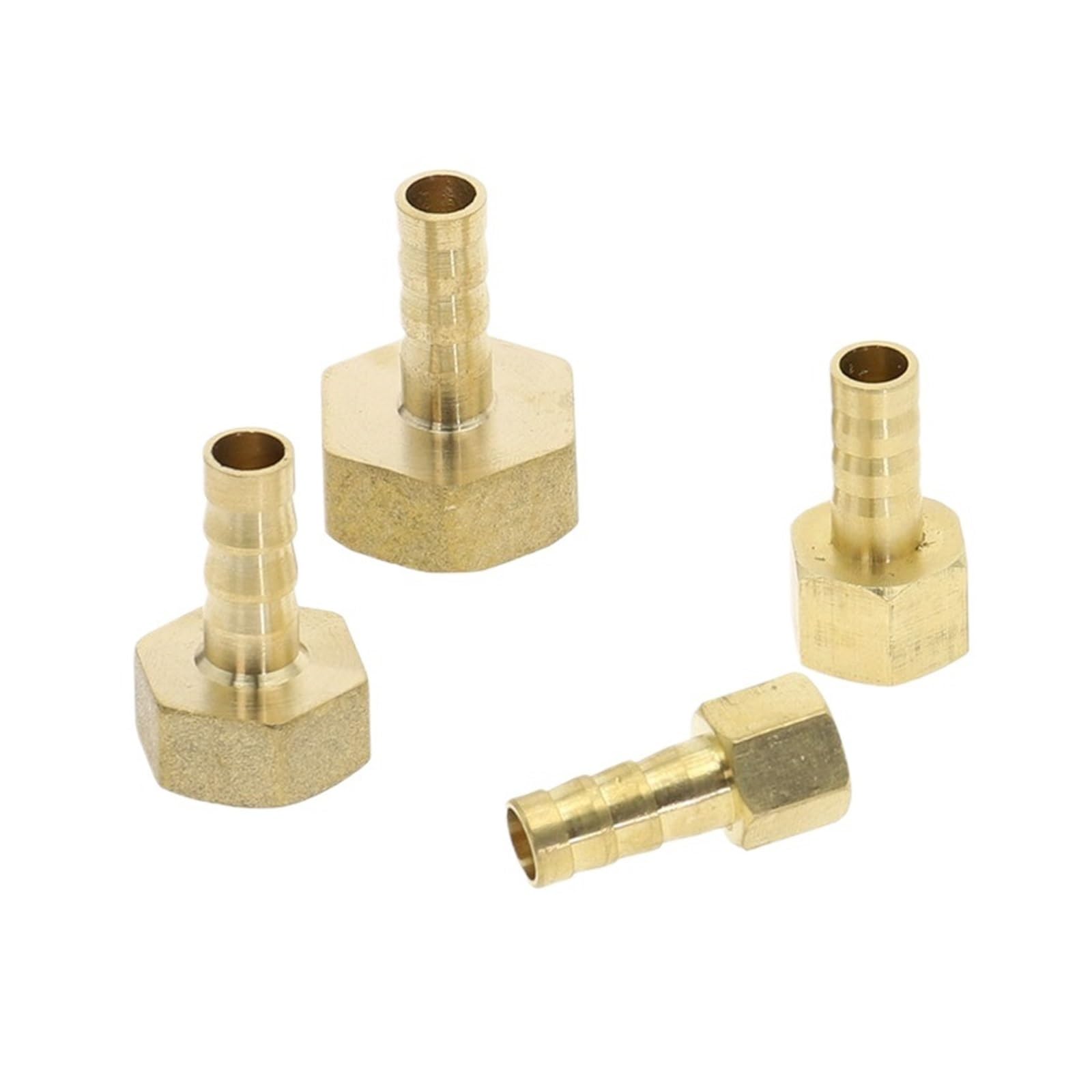 Accesorios de tubería, accesorio de cola de manguera de púas de latón, ID de manguera de aire y agua de 4mm-19mm a 1/8 ''1/4'' 3/8 "1/2'', hilo femenino de cobre(OD 38mm,1-1/4")