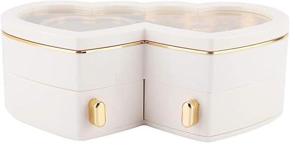Diggly Rotating Ballerina Music Box, Music Jewelry Box for Little Girls, Home Jewelry Storage, Girl Gift Decorations white