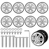 Luggage Wheels Replacement Kit, Spinner Suitcase Wheels Replacement 360 Swivel Caster Wheels Repair Kit & Wheel Covers Axles Screws Washers Wrench for Trolley Bag Travel Box