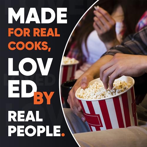 Popcorn Seasoning Cheddar Cheese Powder Mix - Gluten Free & Low Sodium Mild Nacho Cheese Powder Flavor Popcorn Flavoring Seasoning. Movie Theater Pop Corn Toppings. Hot Pop Corn Salt Seasonings. 4.2oz - image 8
