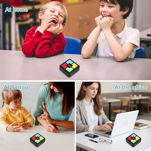 TNSLAND Brain Trainer Kinder Elektronisches Memory-Spiel, Reaktionsspiel mit Lichtern & Geräuschen, Tragbares Lernspielzeug Gedächtnistraining Spiele für Kinder, Reise & Knobelspiele ab 6-10
