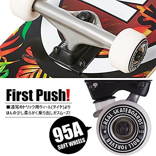 Amazon | リアル REAL スケートボード コンプリート TEAM TROPIC OVALS