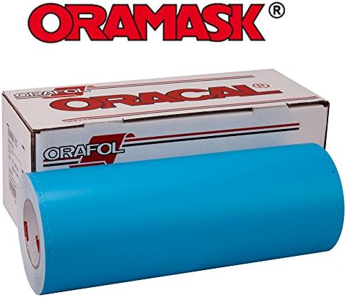 ORAMASK 813 Paint Mask Stencil 3mil, Adhesive Water-Based - 15" x 10YD Roll (Punched)