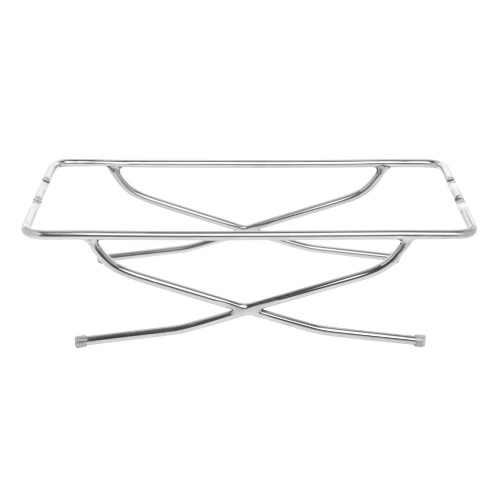 American Metalcraft GSREC Hammered Stainless Steel Griddle and Stand, Small Rectangle, 5