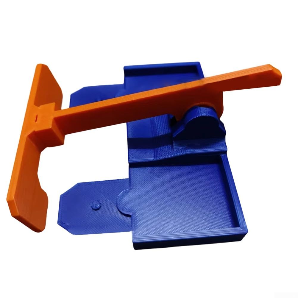 Dual Lane Start Gate Clamp for Hot-Wheels Tracks, Two Car Launch Starter with Secure Table Mount, ABS Plastic Racing Gate Accessory for Home Play