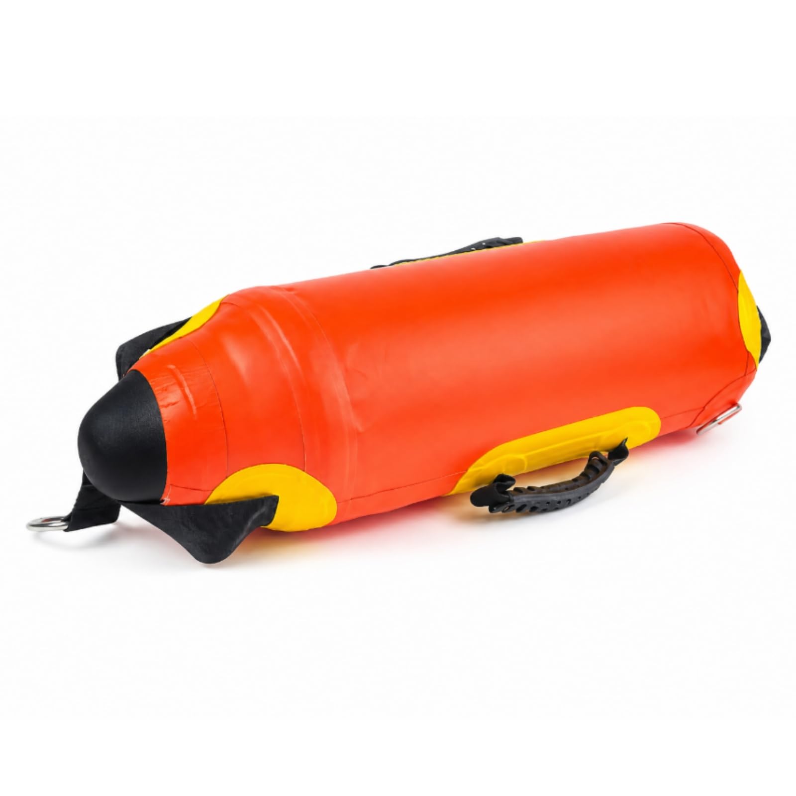 Perfeclan de Pesca Inflable Flotador Cilíndrico Señalizador de Agua con Alta Visibilidad Extremos Dos -Rings Material PVC Nylon Adecuada para Anclaje Temporal y Seguimiento de Ríos 15L