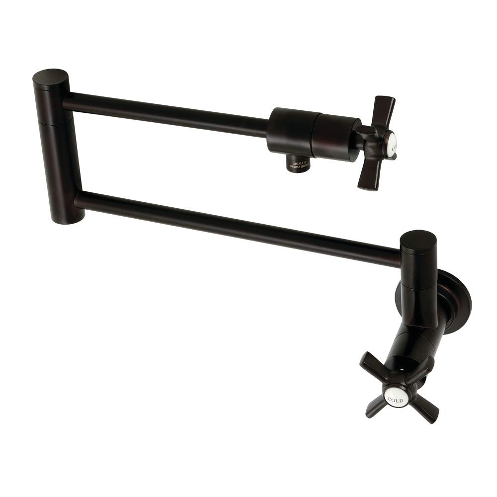 Kingston Brass KS4105ZX Trimscape Plumbing Sink Trim Kit with Bottle Trap and Drain (No Overflow), Oil Rubbed Bronze