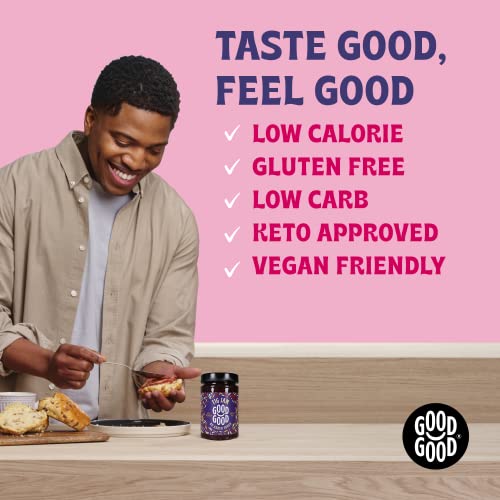 Good Good Sweet Fig Jam - Keto Friendly - Low Calorie Without Added Sugars - Vegan - Gluten Free - Preserves #TOP5
