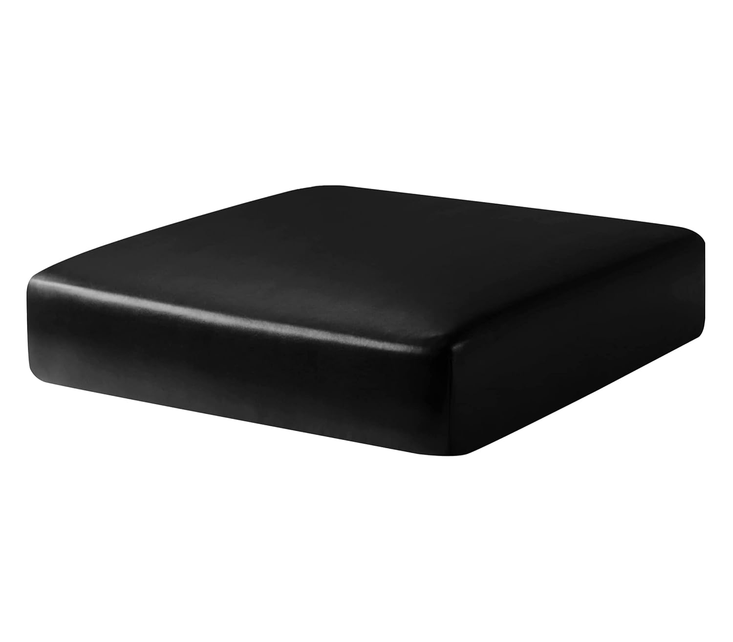 Moksh art Sofa Foam Cushions in waterproof black leather Individual