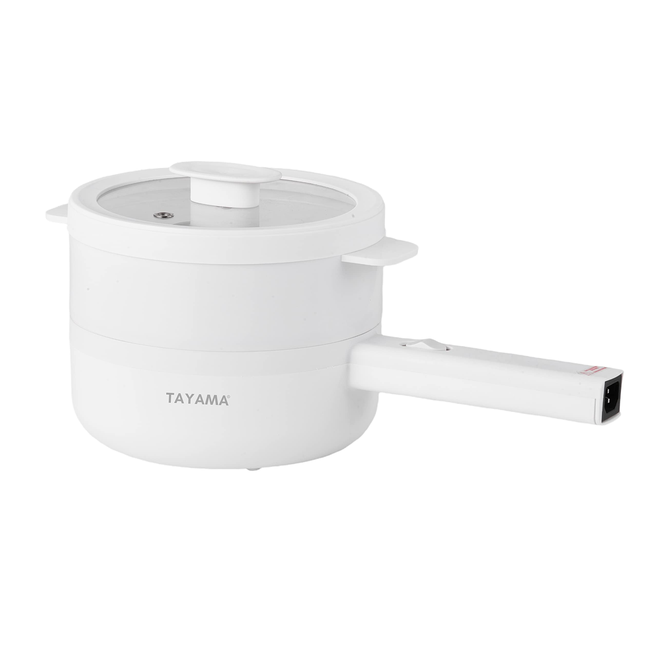 Olla eléctrica multifunción y vaporizador de alimentos 1.5L, blanco, mediano 2