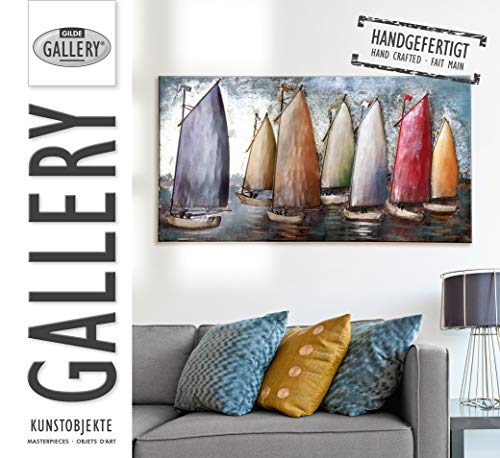 Tableau Gilde Gallery artisanal bois métal salon chic - 4