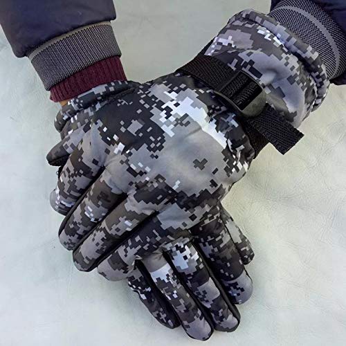 Ek Udaan-Women I Girl Grey Color Velvet Thickening Cold Proof Warm Outdoor Cycling Motorcycle Skidding Cotton Gloves 1