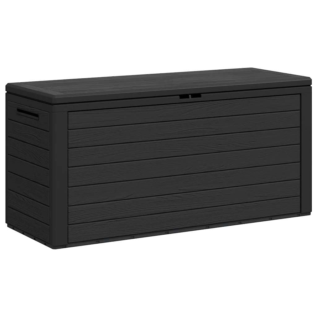 vidaXL Garden Storage Box Anthracite Stylish Sturdy Solid Stable Durable Outdoor Patio Terrace Cushion Deck Pillow Toolbox Chest 116x44x55cm