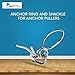 MARINE CITY Boat Heavy-Duty Anchor Ring and Shackle for Anchor Pullers Marine Accessories