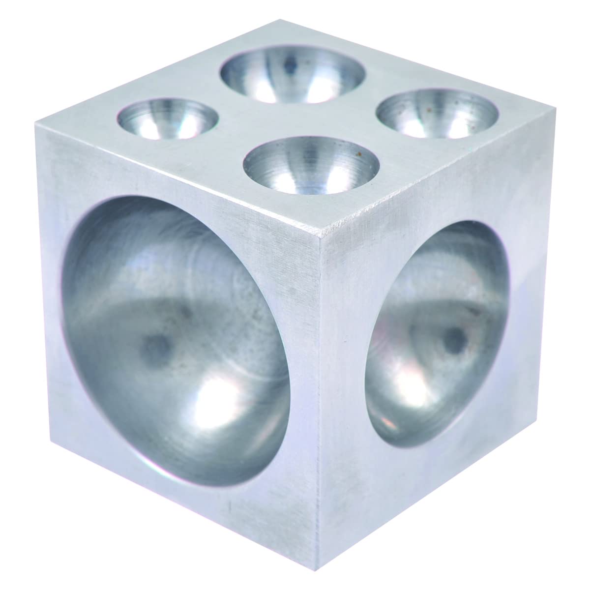 HHIP 8606-3400 2 X 2 X 2" Dapping Block Square with Steel 4-40mm Cavaties-picture-15