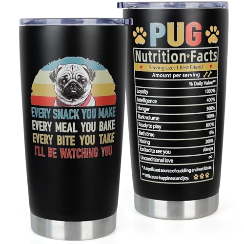 DECZHIYU - Regalos para los amantes de los pug, regalos de c...