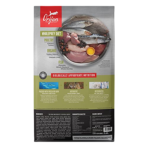 ORIJEN Dog Senior Recipe, 25lb, High-Protein Grain-Free Senior Dry Dog Food, Packaging May Vary - Image 2