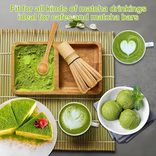 Matcha Set - Matcha Whisk Set, Japanese Matcha Tea Set with Matcha Bowl (500ml), Matcha Whisk & Holder, Bamboo Scoop & Stainless Sifter - 5 Pcs Complete Matcha Making Kit, Gift for Matcha Lover - Image 8