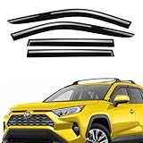 Extra Durable Window Deflectors Tape-On Window Visors Rain Guards Fit for Toyota RAV4 2019-2024, Sun Visors, Wind Vent Visors, Window Vent Shades, Exterior Car Accessories - 4 pcs. AG0418