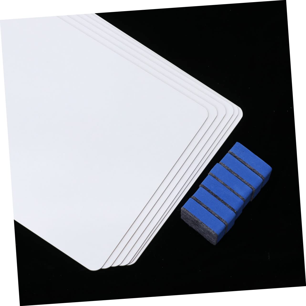 Mini Tableau Blanc Portable Effaçable 6 Pièces avec Effaceur