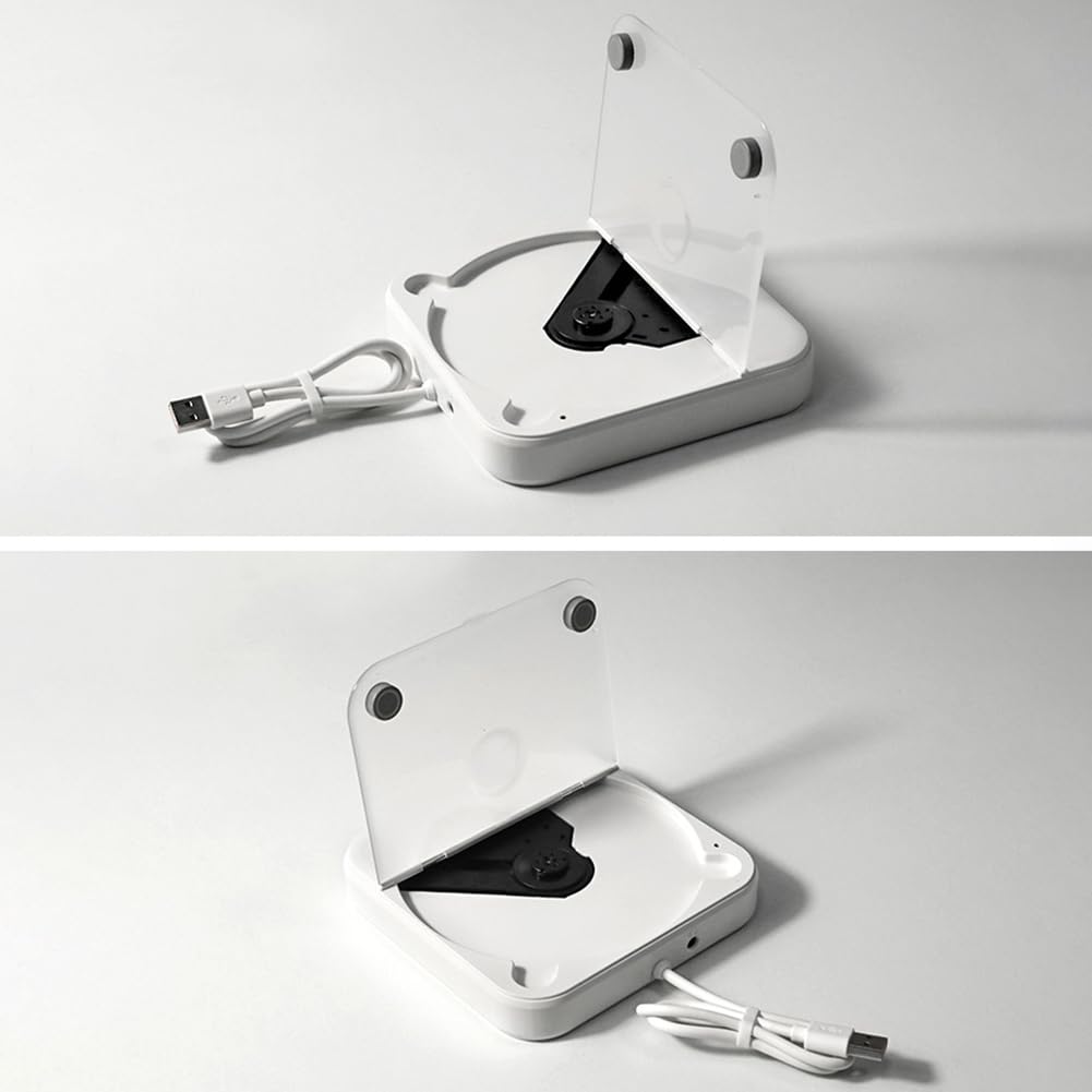 Lecteur CD de voiture, USB, portable, lecteur CD externe, connexion AUX, système de divertissement pour ordinateur de maison et de télévision, avec plusieurs ports de connexion, pour système