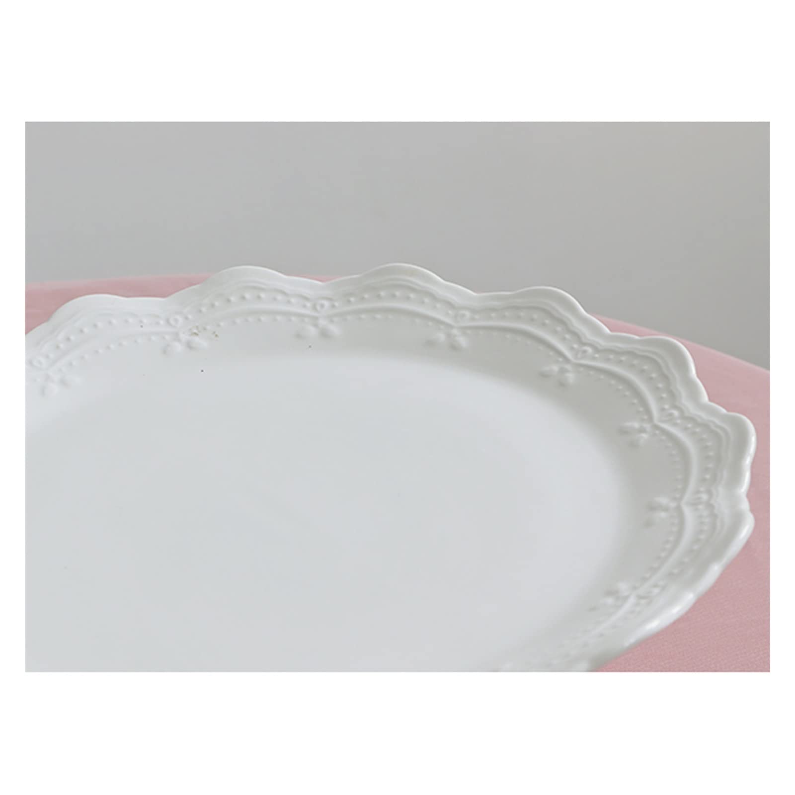 SUNESA Présentoir à Gâteau Décoration de Table à Dessert Blanche Accessoires de décoration de Dessert de Mariage Cadre d'affichage de gâteau de fête Plateau en céramique Stand de Gâteaux