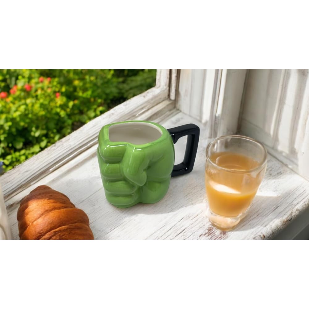 Hulk Marvel Avengers Keramik Tasse 3D Mug Muster Tasse 430ml dreidimensionale Figur Kinder Frühstücksschale zum Sammeln