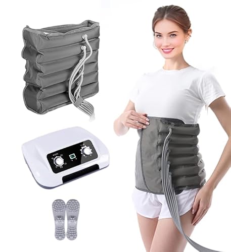 Máquina de Presoterapia Doméstica 6 Cavidades,Masajeador de Compresión de Aire para Eléctrico Presoterapia Pies,Piernas,Brazos y Zona Lumbar (Gris, Máquina + 1Cintura) Máquina de Presoterapia Doméstica 6 Cavidades,Masajeador de Compresión de Aire para Eléctrico Presoterapia Pies,Piernas,Brazos y Zona Lumbar (Gris, Máquina + 1Cintura)