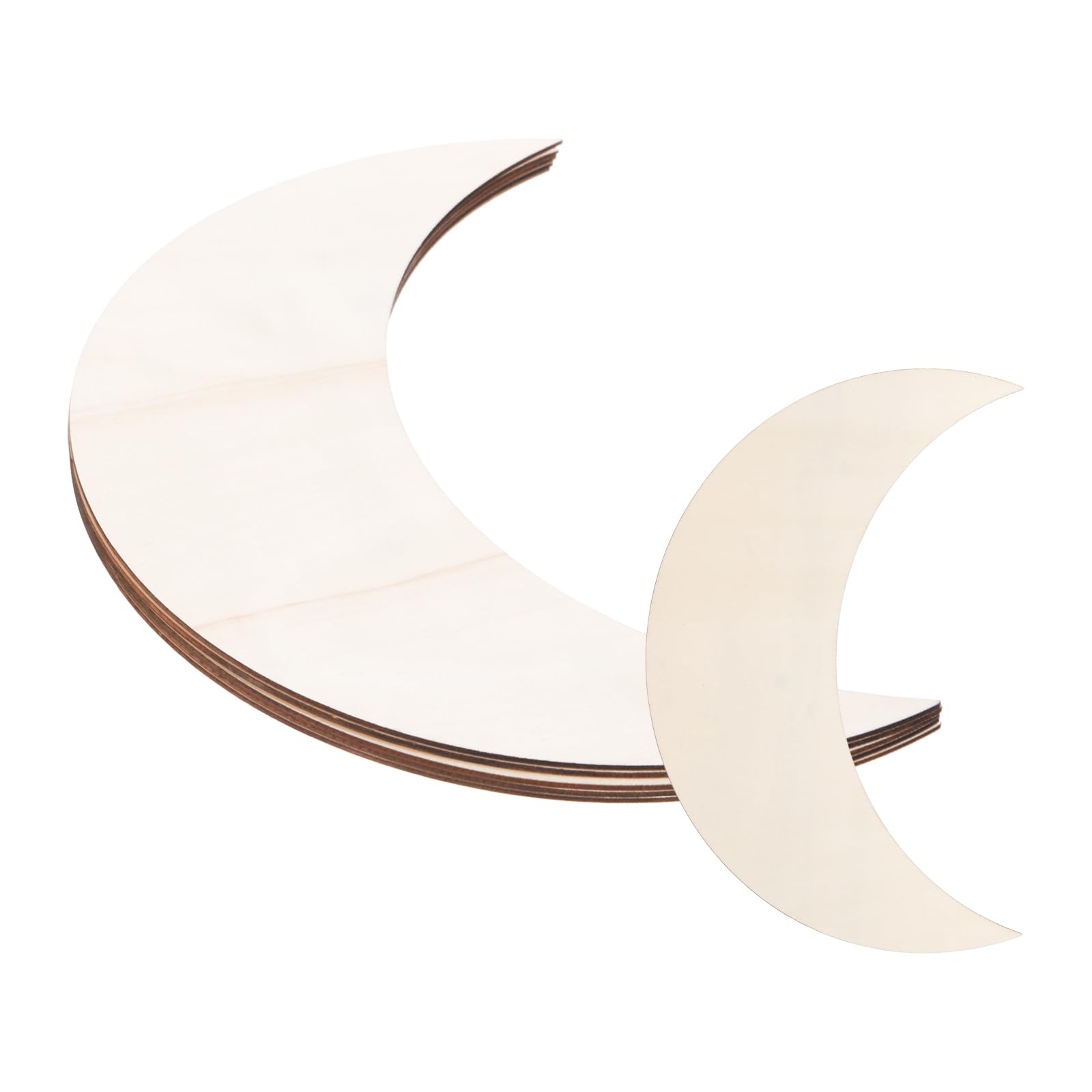 PATIKIL 11.4"x3.5" Wooden Moon