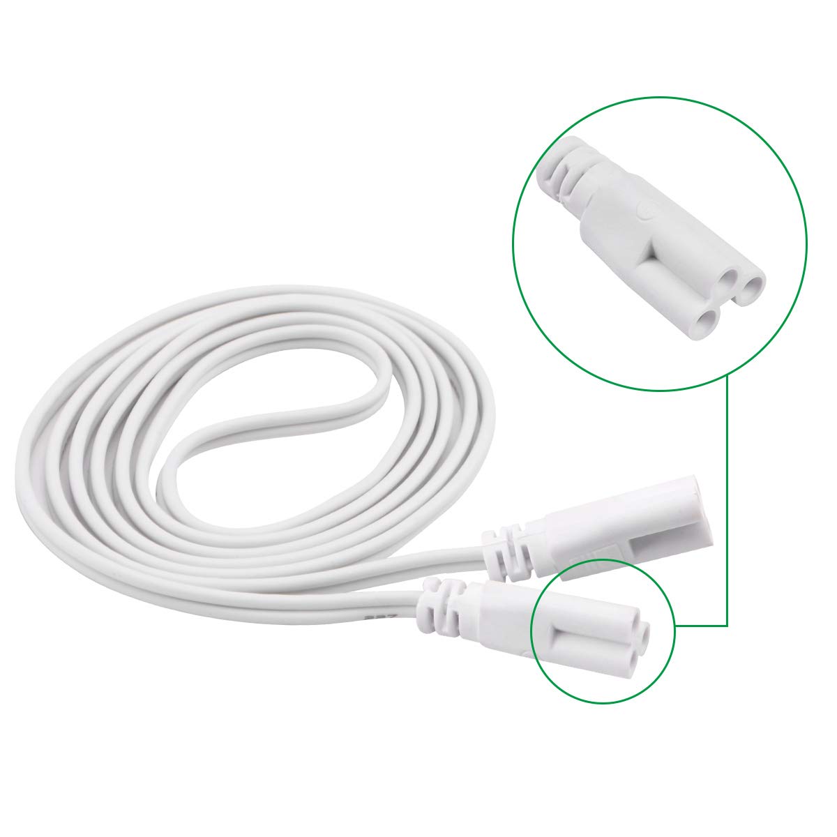 Product Deal (6-Pack)Monios-L T5 T8 Connecting Cords 5FT(1.5M) 3Pin Linkable Wires for LED Tube Lamps Up To 60% OFF (6-Pack)Monios-L T5 T8 Connecting Cords 5FT(1.5M) 3Pin Linkable Wires for LED Tube Lamps