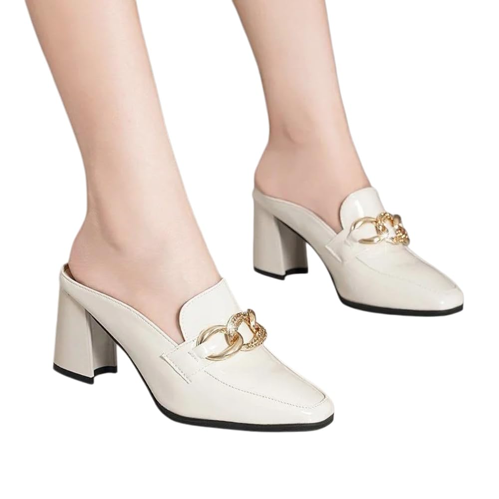 Scarpe Tacco Donna,Décolleté Classiche da Donna con Punta Arrotondata, comode e Casual, Scarpe con Tacco perfette per L'Ufficio.