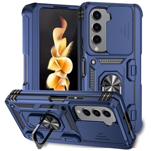 Coque silicone Galaxy Z Fold 7 bleu foncé rigide de protection