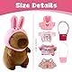 FENYW Capybara Kuscheltier, 11 PCS Capybara Plüschtier, Capybara Plushie mit Kleidung und Accessoires Heimdekoration für Kinder Jungen Mädchen Geeignet