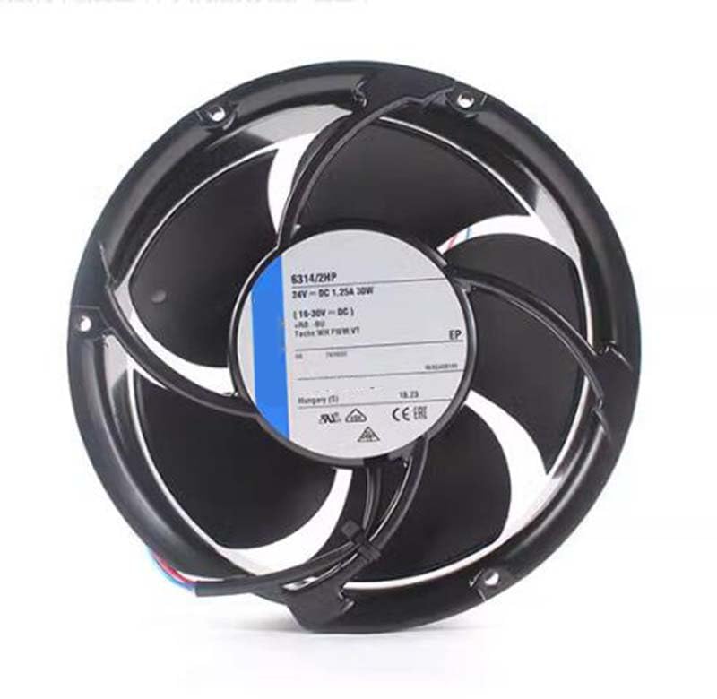 Ventilateur axial 24V 6314/2HP pour refroidissement industriel de haute performance 172x51mm