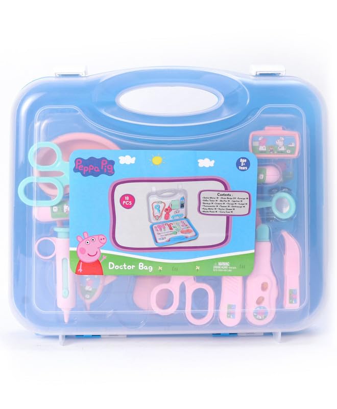 STRIDERS Peppa Pig Doctor Bag Playset Cure Imaginary Ailments with Peppa and Friends (B0D7PW1ZG3) Amazon Price History, Amazon Price Tracker