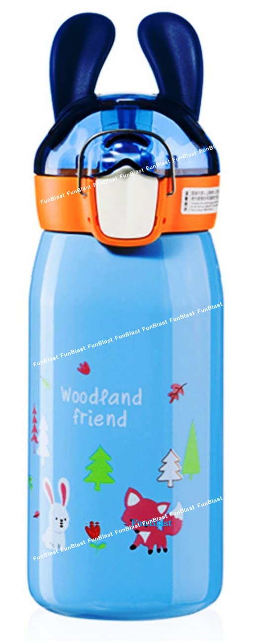 FunBlast Insulated Stainless Steel Bottle Hot and Cold Water Bottle for Kids, Double Walled Vacuum Insulated Stainless Steel Bottle, Double-Wall Thermos Flask with Straw (530 Ml, Blue, Pack of 1) (B09QJRFHKL) Amazon Price History, Amazon Price Tracker