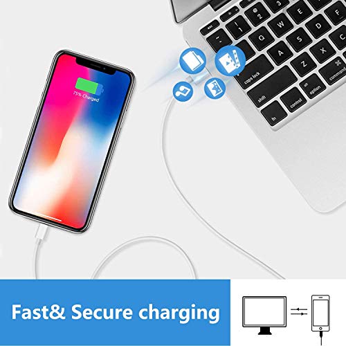 [Apple MFi Certified] iPhone Charger, Stuffcool 2 Pack 6FT Lightning Cable Fast Charging Data Sync Transfer Cord with Dual Port USB Wall Charger Plug Compatible with iPhone 12/12 Pro/11/XS/XR/X/8/iPad - Thumbnail 6