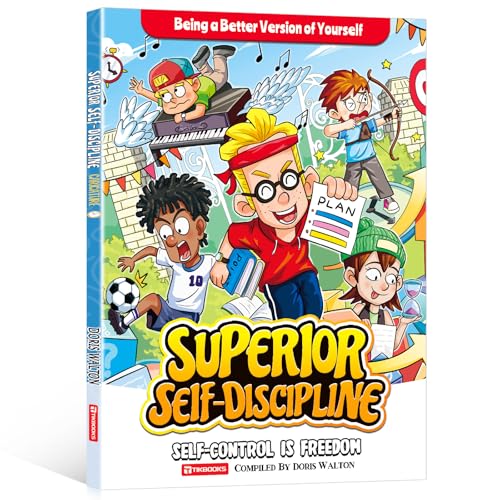 Comic fun white control ability enlightenment book.Comic Fun self-control children’s enlightenment book to improve self-control to achieve self-growth