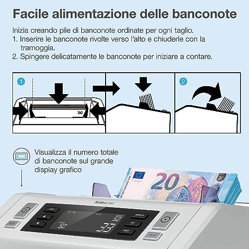 Banknotenzähler Safescan 2210 – Geldzählmaschine für den Einsatz im Geschäft