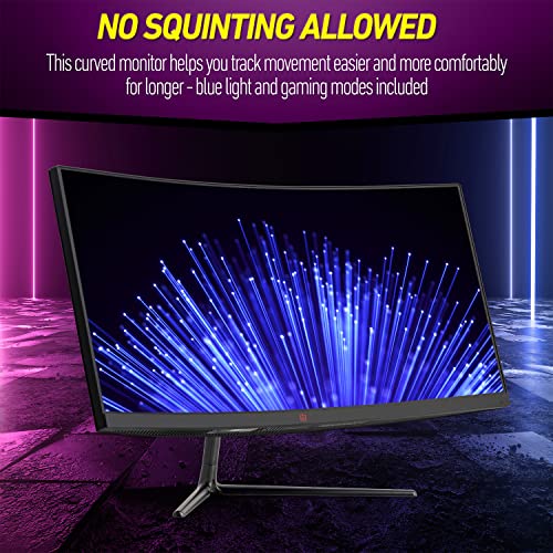 Deco Gear 30" Curved Gaming Monitor, 200Hz, 1Ms Mprt, Fps-Rts Build, 2K, Professional Color Accuracy, Over 90% Srgb, Dci-P3, And Ntsc, Pip/Pbp, Vesa Mount #TOP4