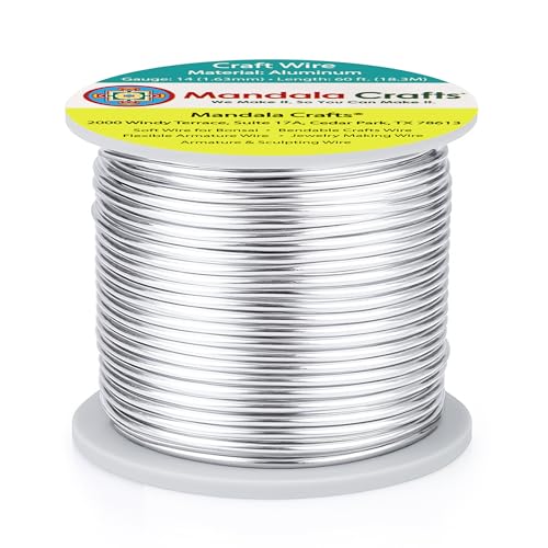 image for Mandala Crafts 14 Gauge Anodized Aluminum Craft Wire for Jewelry Makin