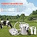 Goat Milking Machine, Portable Goat Milking Machine 6 L for Cows & Goats, Pulsating Vacuum Pump, 304 Stainless Steel Bucket, Easy Cleaning, Adjustable Speed, Auto Stop Valve,Milking Machine for Goats