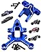 Rcarmumb Front & Rear Center Brace Mount Upgrades Part for Arrma 1/8 Kraton Outcast Notorious Talion 6s BLX,1/7 Felony Infraction Mojave 6S BLX Limitless Mojave Roller,Replace #ARA320500,Navy Blue