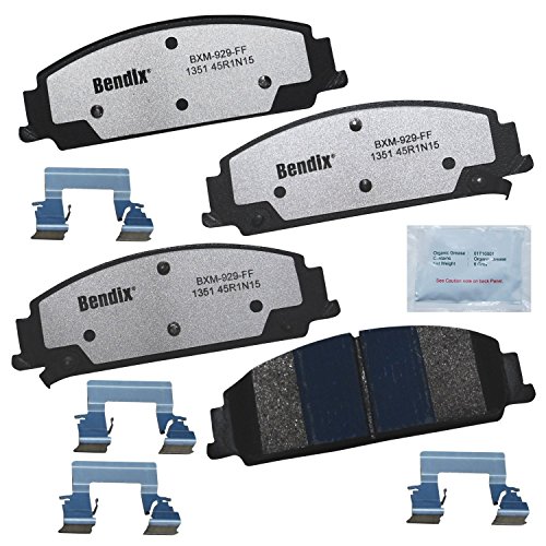 Image of Bendix Fleet Metlok MKD1351FM Semi-Metallic Front Brake Pads for Chevrolet Caprice 2012, Pontiac G8 2009-2008