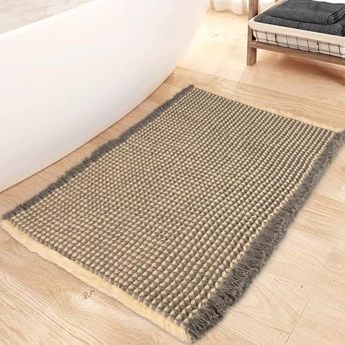 Mavicen Waffle Badteppich, 61 * 91cm Superabsorbierende Badematte...