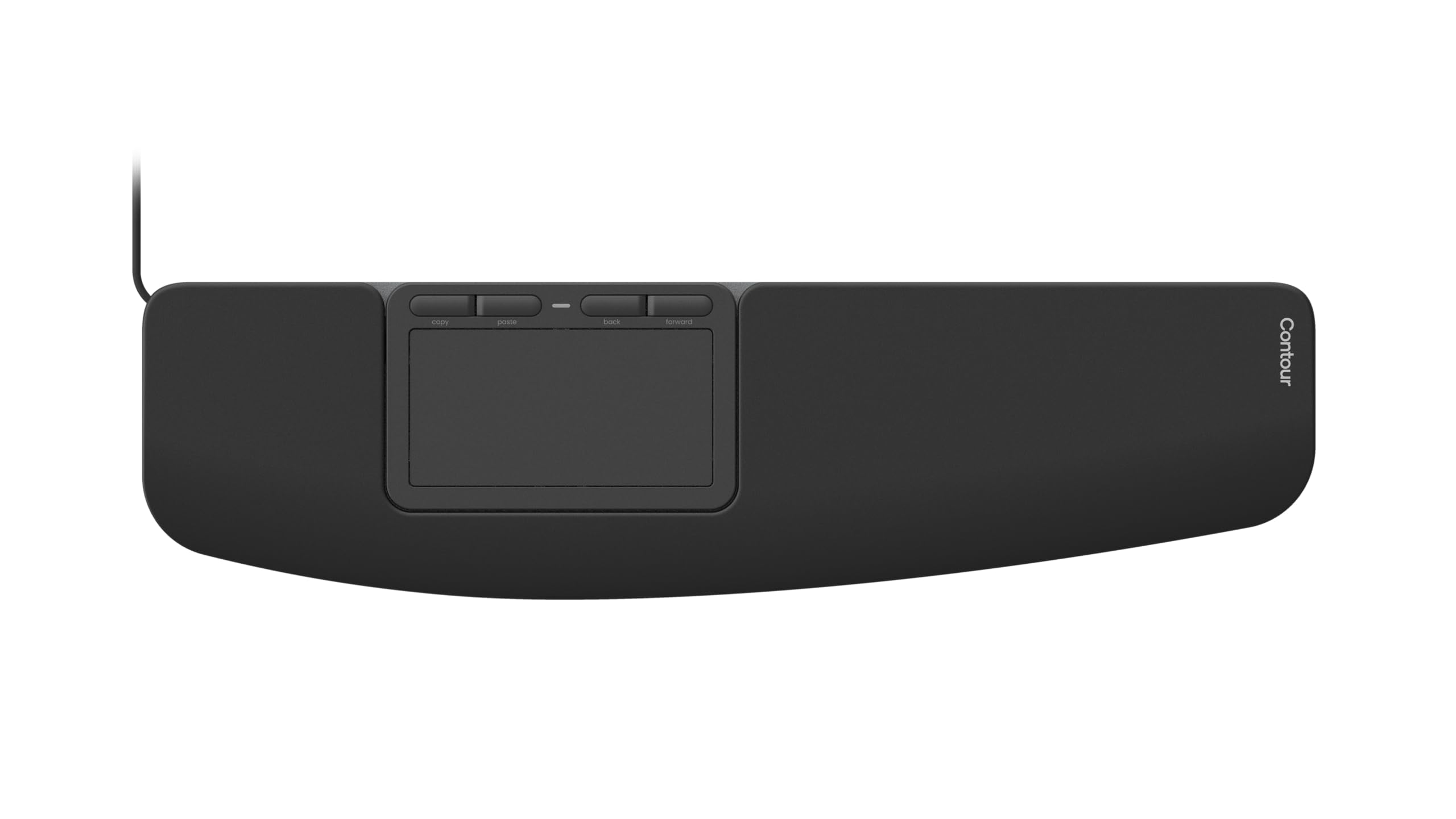 Contour Touch: Wired Ergonomic Touchpad for Windows 10 & 11, Multi Touch & High Precision Glass Trackpad, Click Anywhere, 4 Programmable Shortcut Keys, Full Size Wrist Rest